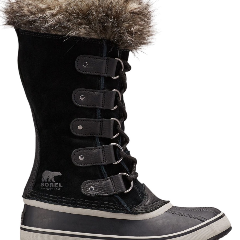 Sorel Black Joan of Arc Insulated Waterproof Boots NWT Size 8